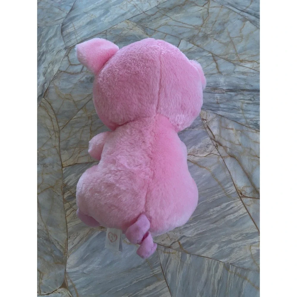 Ty Beanie Boos Piggley the Pig Pink Plush Sparkle Glitter Eyes 8.5 Inch Toy